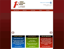 Tablet Screenshot of firstcentralbank.com